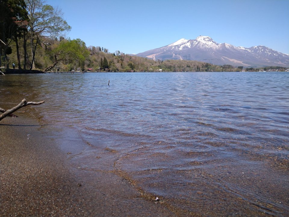 野尻湖と妙高山
