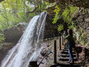 高山村の雷滝