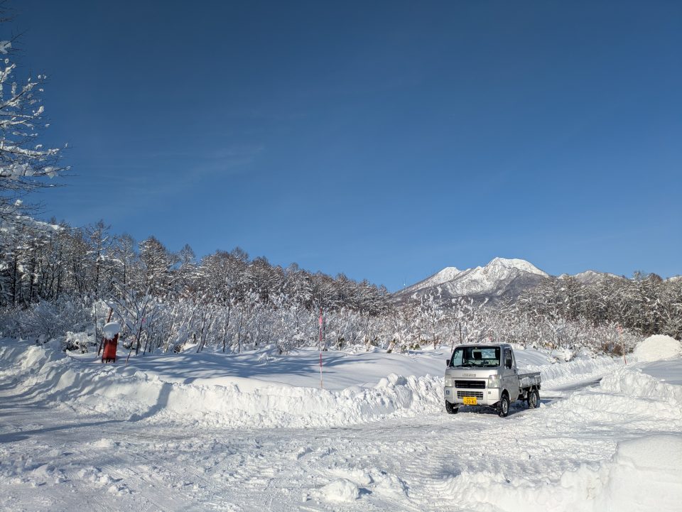 宿の前の道路状況