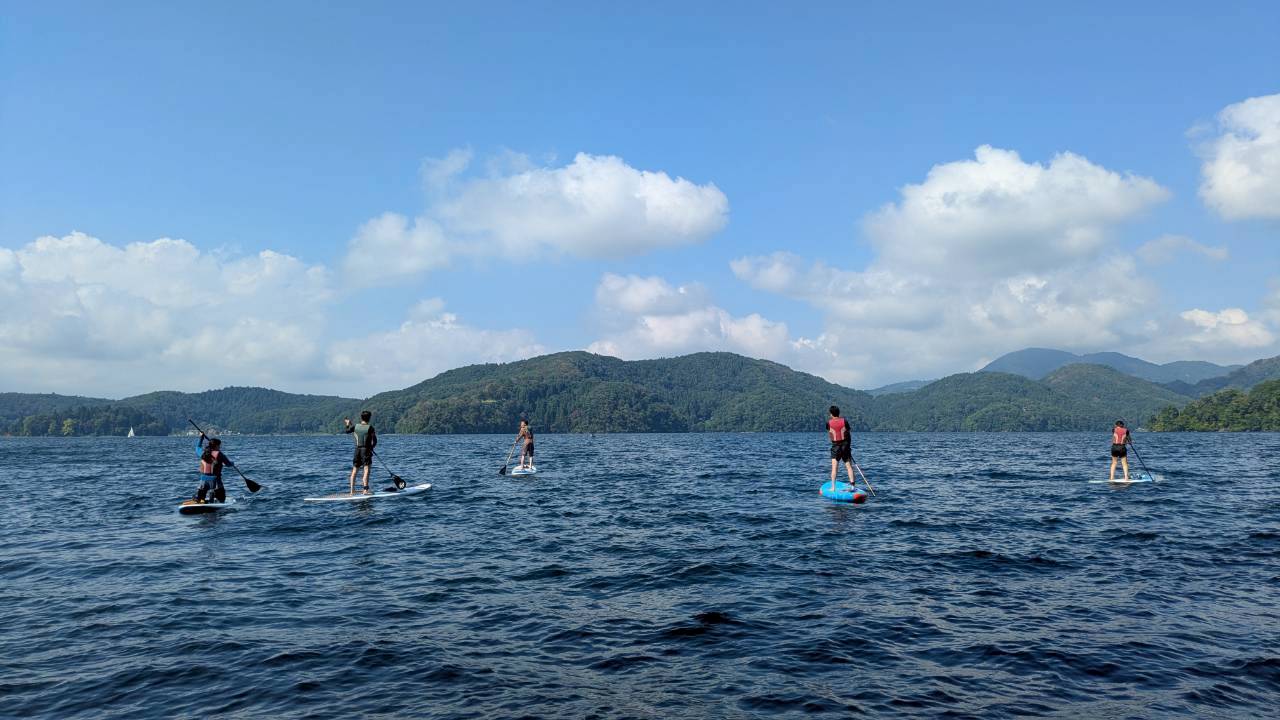 野尻湖　サップ　SUP